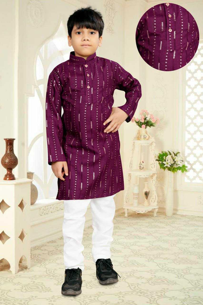 YNF SOFT COTTON WTX Embrodery WHOLESALE BOYS KURTA PYJAMA MANUFACTURER